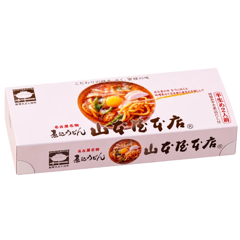 山本屋本店 半生煮込みうどんのパッケージ