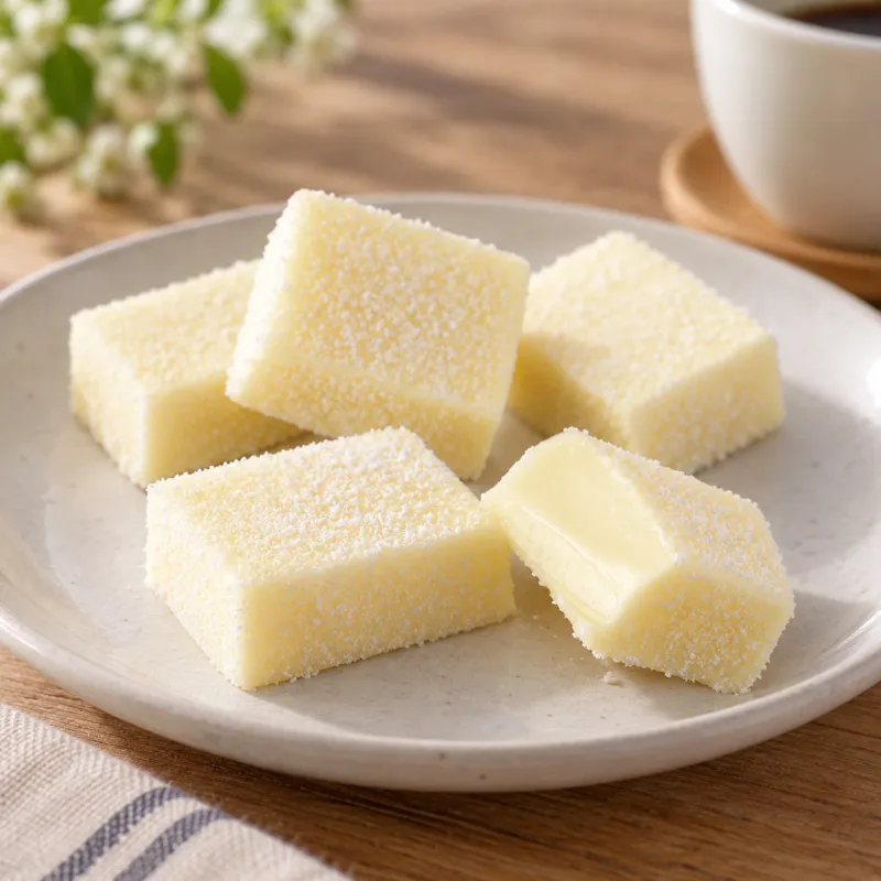 生チョコレート ホワイトの盛り付けイメージ