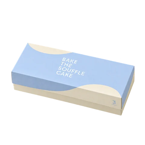 ベイクTHEスフレケーキ〈北海道クリームチーズ〉：箱・パッケージ
