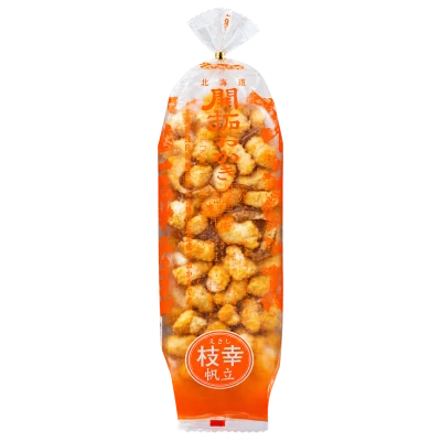 北海道開拓おかき 枝幸帆立：箱・パッケージ