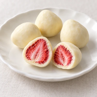 ストロベリーチョコ ホワイト：雰囲気と断面
