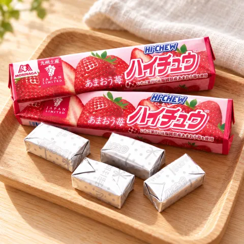 ハイチュウ あまおう苺：雰囲気と個包装