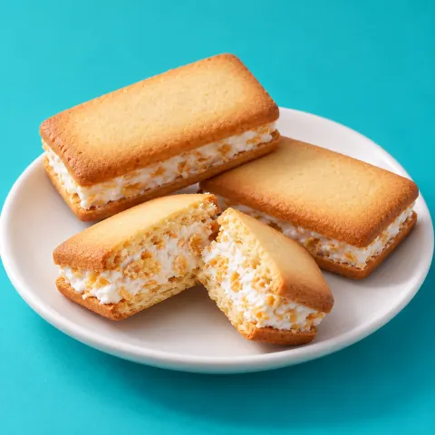 糸島バターサンドクッキー：雰囲気と断面