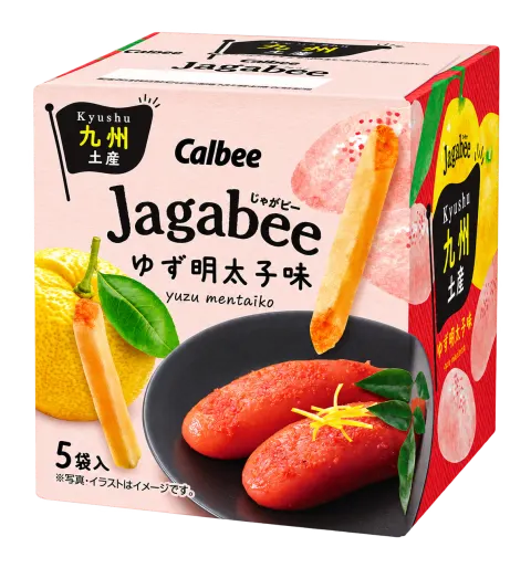 Jagabee ゆず明太子味：箱・パッケージ