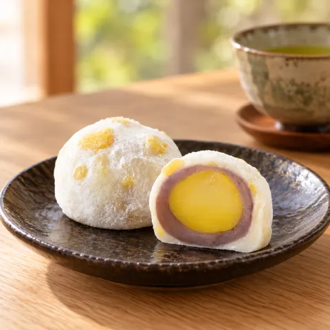 ひとつ栗大福：雰囲気と断面