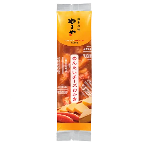めんたいチーズおかき：箱・パッケージ