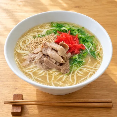 元祖長浜家ラーメン：調理例