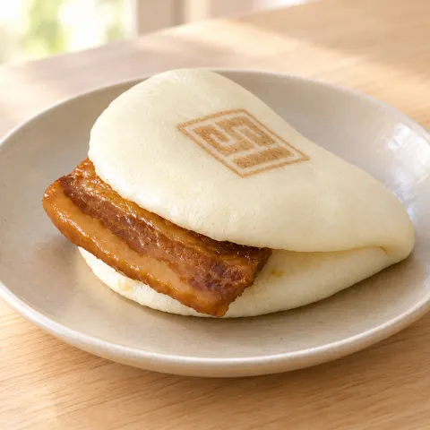 長崎角煮まんじゅう：盛り付け例