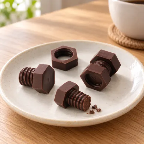 ネジチョコ：雰囲気と断面