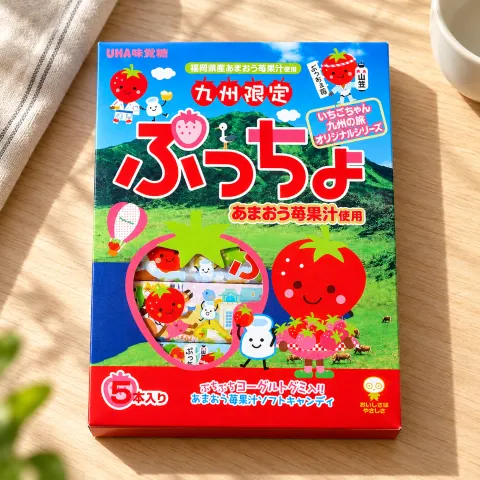 ぷっちょ あまおう苺：雰囲気と包装