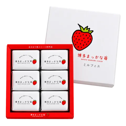 博多まっかな苺のミルフィユ：箱・パッケージ