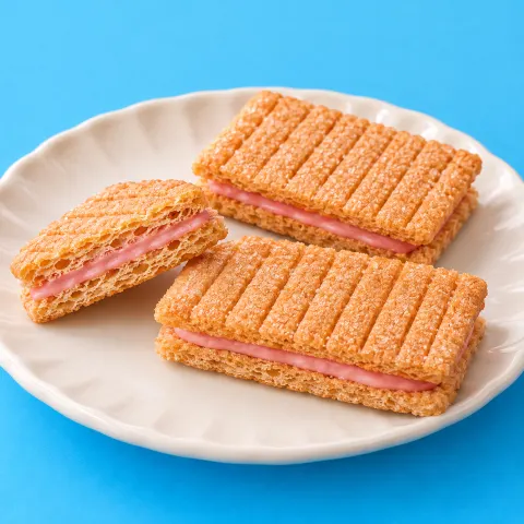 シュガーバターサンドの木 あまおう苺バター：雰囲気と断面