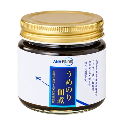 ＜ANA FINDS＞ うめのり佃煮：箱・パッケージ