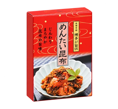 めんたい昆布：箱・パッケージ