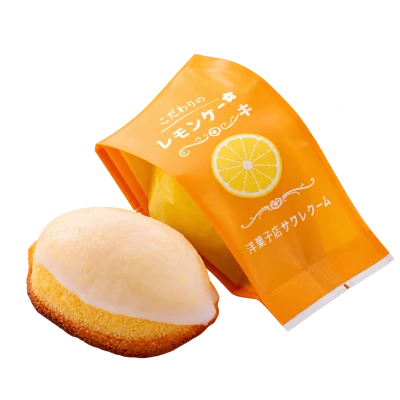 こだわりの「レモンケーキ」：箱・パッケージ