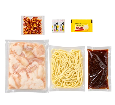 前田屋 もつ鍋 醤油味：セット内容