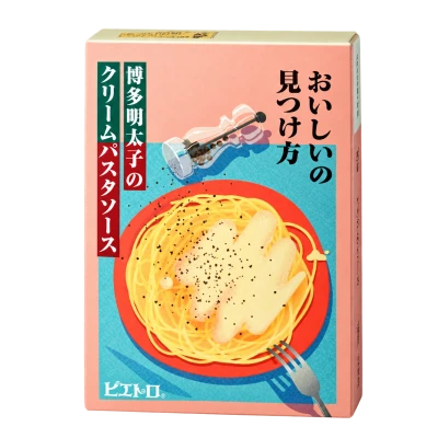 博多明太子のクリームパスタソース：箱・パッケージ