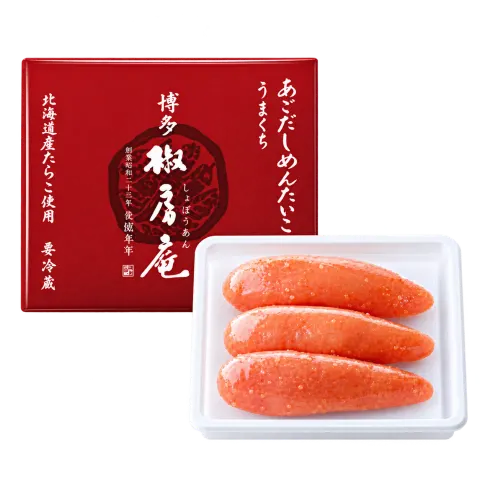 あごだしめんたいこ うまくち：箱・パッケージ