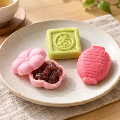 可愛菓：雰囲気と断面