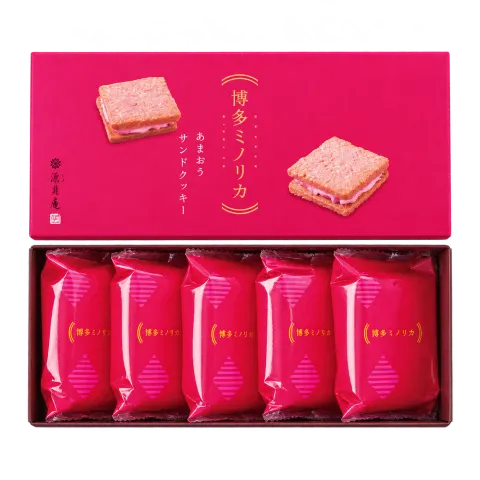 あまおうサンドクッキー：箱・パッケージ