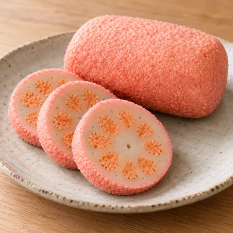 博多明太れんこん：雰囲気と断面