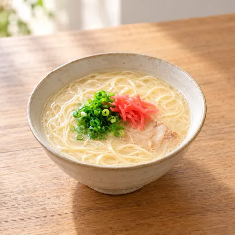 博多の行列ができる名店セット：雰囲気と断面