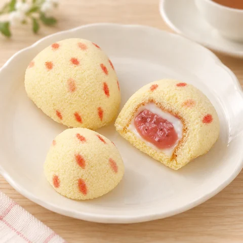 「銀座のいちごケーキ」：雰囲気と断面