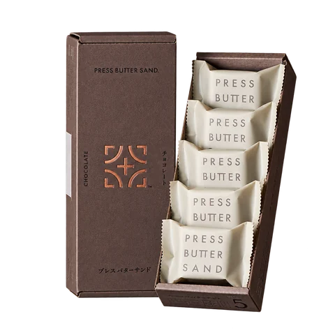 バターサンド〈チョコレート〉：箱・パッケージ