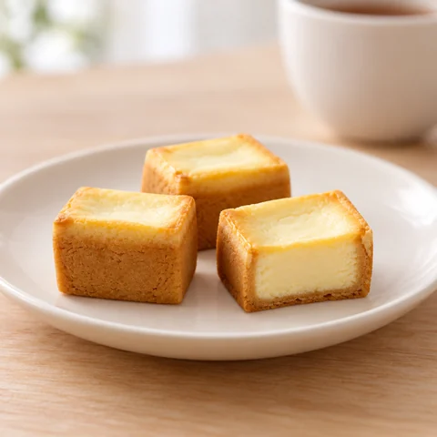 チーズケーキ：雰囲気と断面