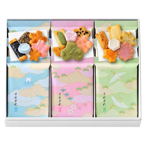 それぞれ 3種詰合せ：箱・パッケージ