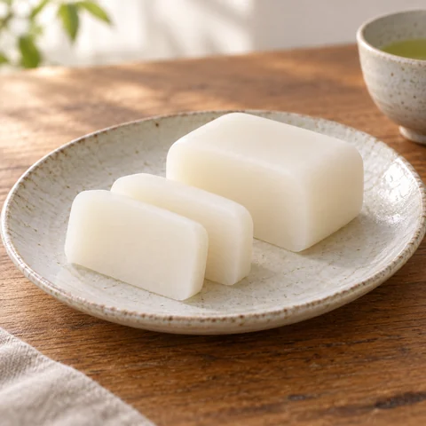 青柳ういろう しろ：雰囲気と断面