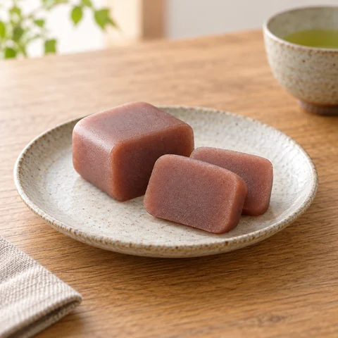 青柳ういろう 上がり：雰囲気と断面