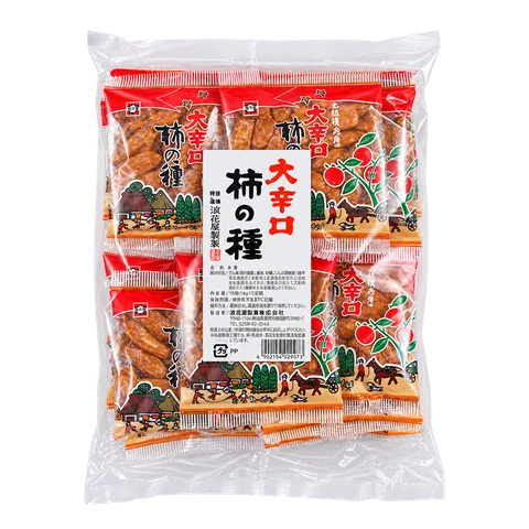 大辛口柿の種 徳用袋：箱・パッケージ
