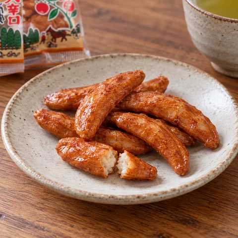 大辛口柿の種 徳用袋：雰囲気と断面