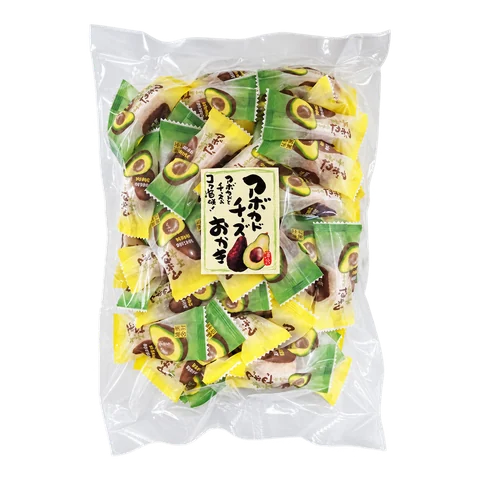 アボカドチーズおかき：箱・パッケージ