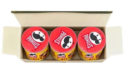 プリングルズ たこ焼き味 53g3缶入り 【関西エリア限定】：箱・パッケージ