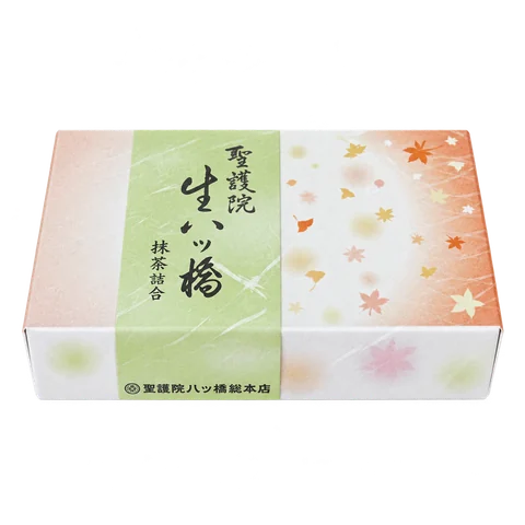 生八ッ橋抹茶詰合：箱・パッケージ