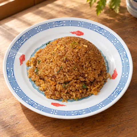 新福菜館本店の焼き飯の素：雰囲気と断面