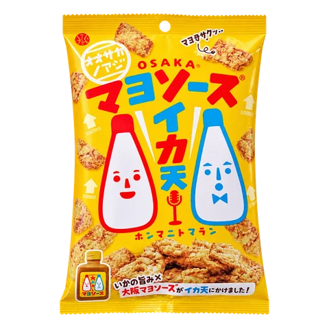 大阪マヨソースいか天：箱・パッケージ