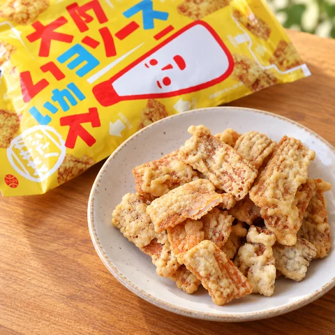 大阪マヨソースいか天：雰囲気と断面
