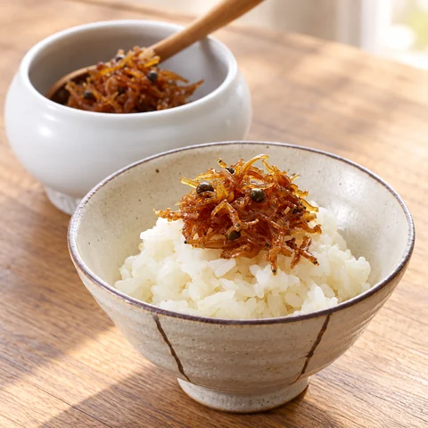 銘品)兵庫県産ちりめん山椒/40g：雰囲気と断面