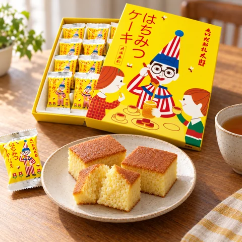 太郎ハチミツケーキ(小)：雰囲気と断面