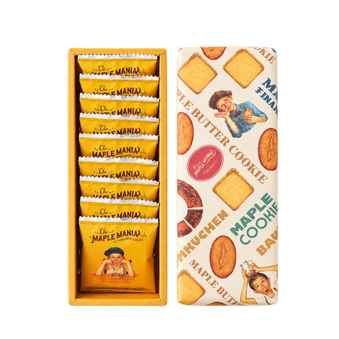 メープルバタークッキー：箱・パッケージ