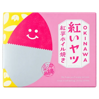 紅いヤツ 紅芋ホイル焼き：箱・パッケージ