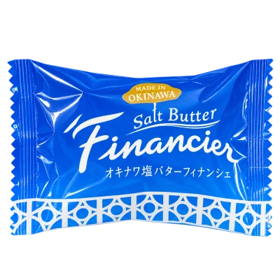 オキナワ塩バターフィナンシェ：箱・パッケージ