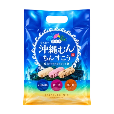 沖縄むん ちんすこうブルー：箱・パッケージ