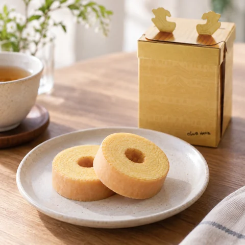 バームクーヘンmini 名古屋限定パッケージ：雰囲気と断面