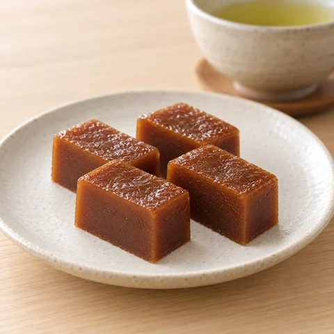 黒ういろ：雰囲気と断面