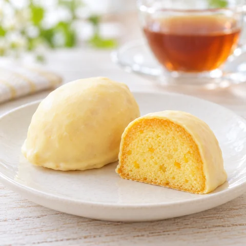 レモンケーキ：雰囲気と断面