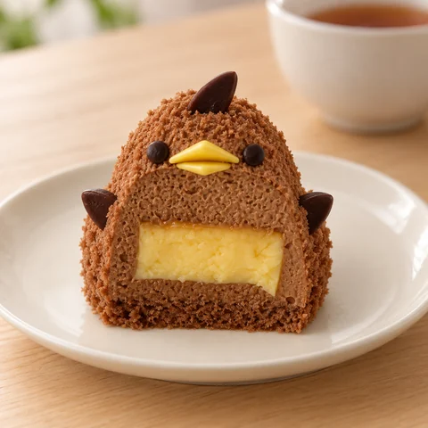 チョコぴよりん：雰囲気と断面
